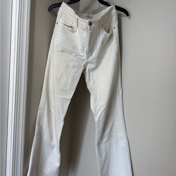 Just Black Cream Straight Leg Pants - Picture 1 of 3